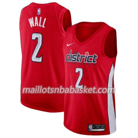 Maillot Homme Washington Wizards John Wall 2 2018-19 Nike Rouge Swingman